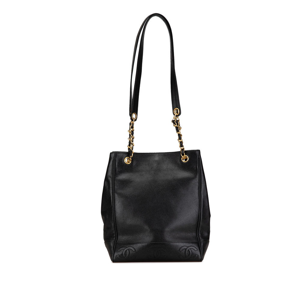Pre-Loved Chanel Triple CC Caviar Tote